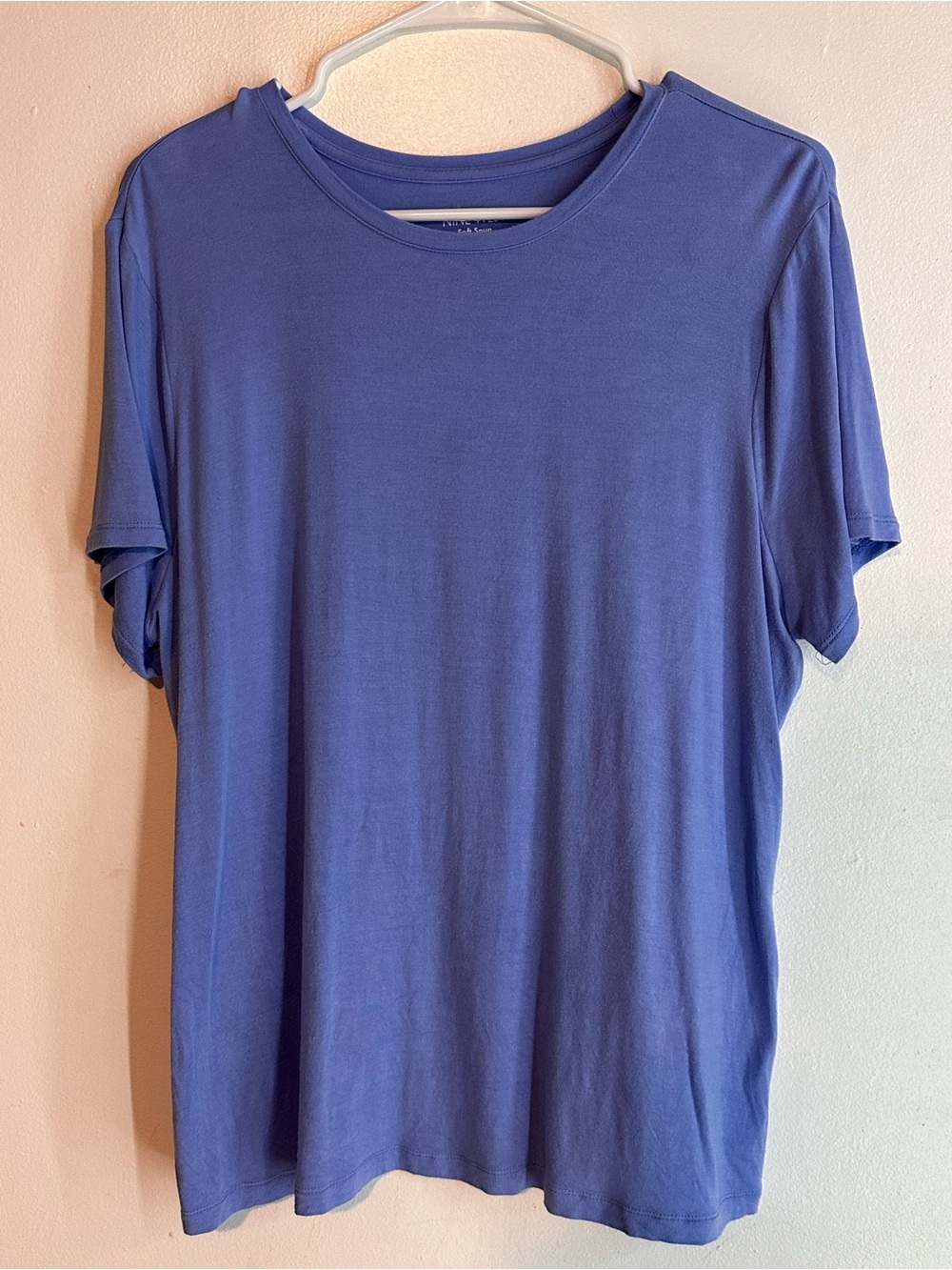 Nine West Short-Sleeve Crewneck Tee in Periwinkle Blue